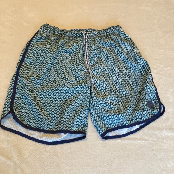 Mister Mr Swim Men's Lined Swim Trunks Bathing Suit Dolphins Size XL EUC - Picture 1 of 11